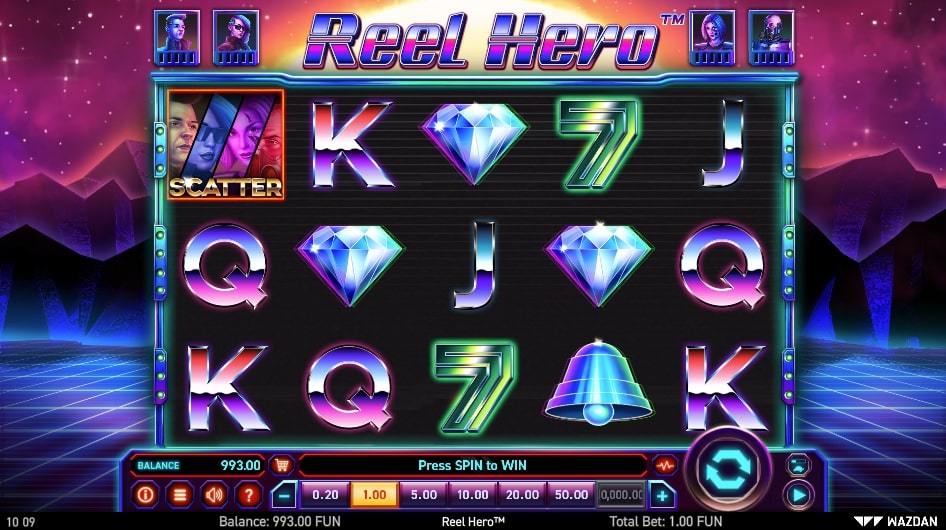 Reel Hero Slot Game Paytable